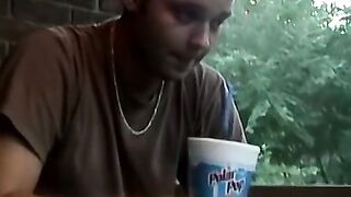 Cute twink Jake jerks his fat meat while sucking hard cock Hoe 2