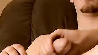 Straight guy finding out what great dick sucking is like!