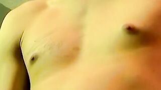 Hot guy unloads his balls in front of guys