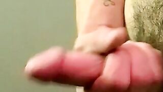 Hot guy unloads his balls in front of guys