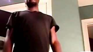 Handsome black man juicy cock gets plenty of sucking