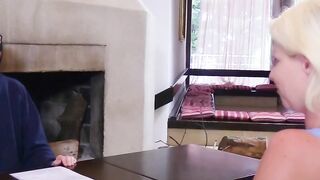 Homemade gang bang casting with blonde mom