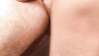 Unshaved homosexual asshole screwed without a condom