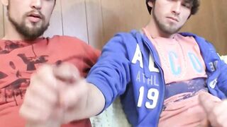 Typical horny guys with Chain in hot compilation of cock grabbing and shooting loads