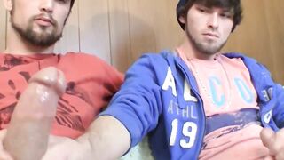 Typical horny guys with Chain in hot compilation of cock grabbing and shooting loads