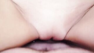 Unattractive older woman with tiny hooters point of view