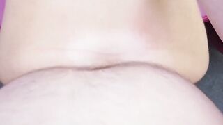 Unattractive older woman with tiny hooters point of view