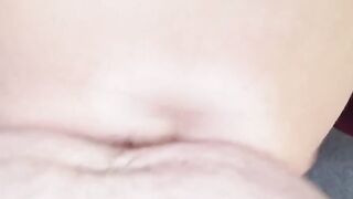 Unattractive older woman with tiny hooters point of view
