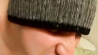 Handsome Ethan O Reilly was drenched in fresh semen before licking all the sticky mes