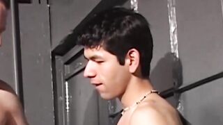 Horny Noah Weston jerks cock before getting pounded by handsome Jake