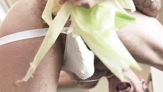 KawasakiYoshi.com - Food fetish Japanese teen Yoshi Kawasaki jerks off solo with inte