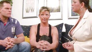 First titty boned inside a three-way with 2 housewives