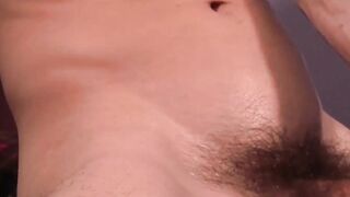Hot stud William Steel up and down his impressive and hairy penis
