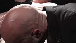 DisposedBoys.com - Gorgeous Cole Blue bent over for a passionate threesome ass fuckin