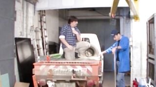 Crazy family sex at work with 18 yo