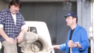 Crazy family sex at work with 18 yo