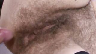 Older unshaved secretary plowed at work