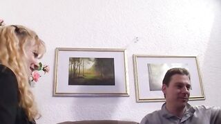 Older ex-wife and her hubby try a casting