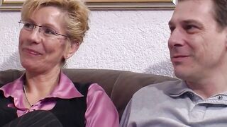 Older ex-wife and her hubby try a casting