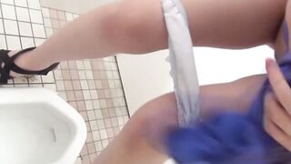 Beautiful Asian girls caught peeing by hidden camera