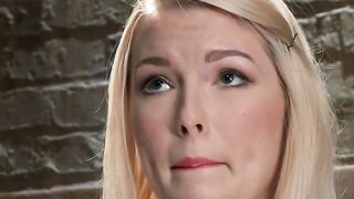 Zippered blonde Ella Nova pussy fucked by big dick gimp Wolf Hudson