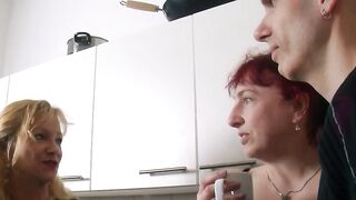 Red Head older wifey and hubby at casting