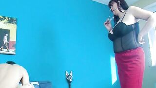 Slender older woman having sex therapy with her hubby