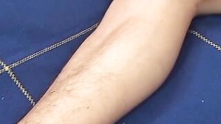 Horny little latino hunk Juan pulls out his hard boner