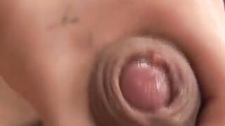 Horny little latino hunk Juan pulls out his hard boner