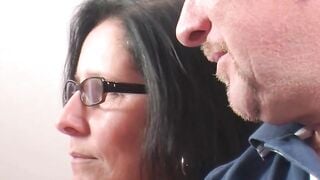 Normal old woman tries anal for the first time