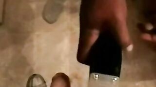 Handsome amateur masturbating with help of mature homo