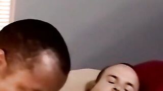 Fat and hairy amateur sucked by mature black homosexual