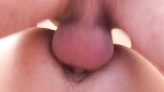 Homosexual men enjoy cum play after sex