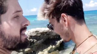 LatinoJuice.com - Cute amateur gay Ken and Rob Silva gobble each others thirsty cocks