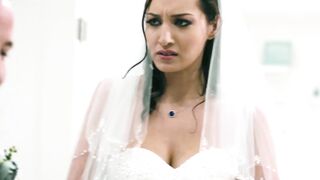Best man bangs forbidden babe Bella Rolland before wedding