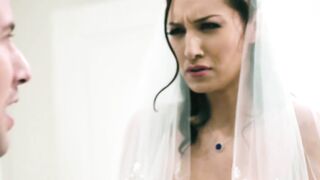 Best man bangs forbidden babe Bella Rolland before wedding