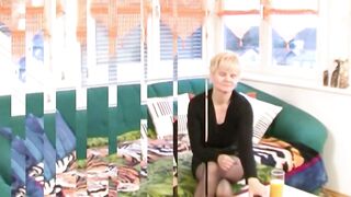 Lonely German housewife seduces man for sex