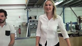 Busty French MILF anal fucked