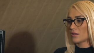 Old employer fucks blonde babe