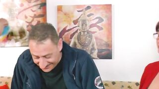 Old lovers next door tries porn casting