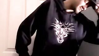 Handsome amateur jerking off his thick cock in kinky solo Hoe 2