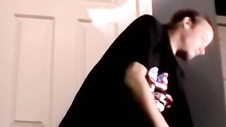 Handsome amateur jerking off his thick cock in kinky solo Hoe 2