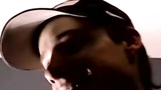 Handsome amateur jerking off his thick cock in kinky solo Hoe 2