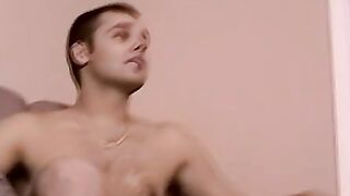 Amateur wanks off and gets sucked by fat black mature