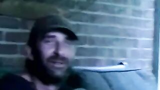 Fat amateur guy blows hairy cock and receives a big load