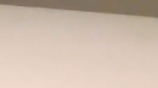 Fat amateur guy blows hairy cock and receives a big load