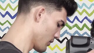 Big throbbing cock twink Casper Ellis anal drilled hardcore