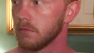 Hung mature daddy masturbates before a massive cumshot