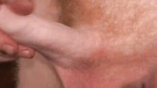 Hung mature daddy masturbates before a massive cumshot