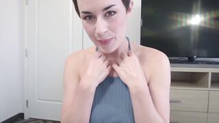 Busty short haired stepmom Olive Hlass fucked by stepson POV